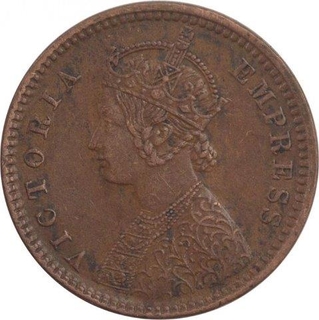 Copper One Twelfth Anna Coin of Dewas Senior Branch.