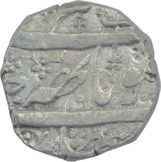 Silver Kham Rupee Coin of Gulab Singh of Srinagar Mint of Kashmir State.