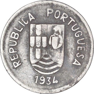 Rare Cupro Nickel Four Tanga Coin of Indo Portuguese.