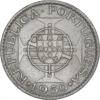 Cupro Nickel Six Escudos Coin of Indo Portuguese.