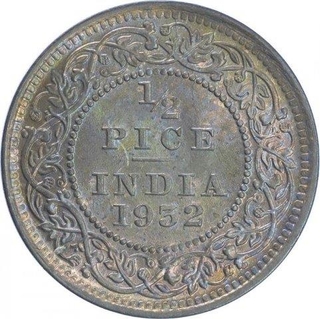 Bronze Half Pice Coin of King George V of Calcutta Mint of 1932.