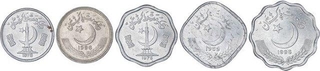 Alluminium & Cupro Nickel Paisa Coins of Pakistan.