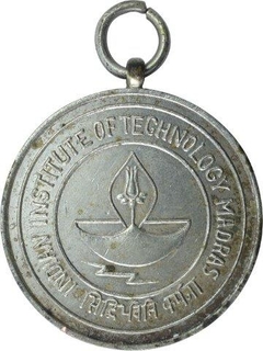 Silver Plated Copper Medal of IIT Madras.