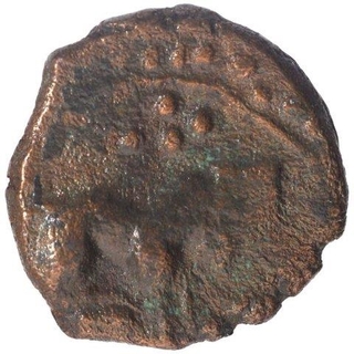 Anonymous and Unattributed Copper Coin of Rajput Issue. 