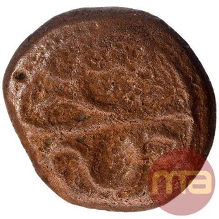 Copper One Third Falus Coin of Muhammad Adil Shah of Bijapur Sultanate.