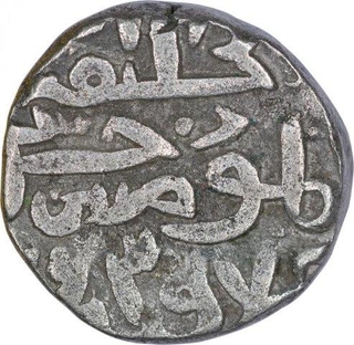 Billon One Tanka Coin of Firuz Shah Tughlaq of Hadrat Delhi Mint of Delhi Sultanate.