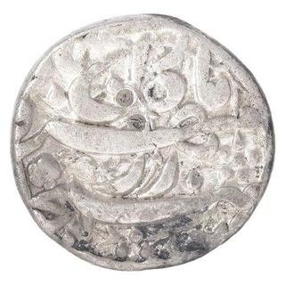 Silver One Rupee Coin of Akbar of Allahabad Mint.