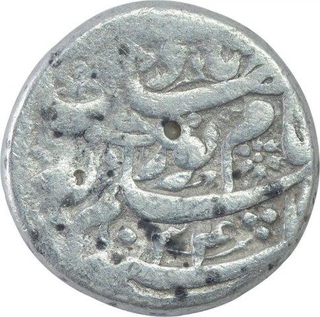 Silver One Rupee Coin of Nurjahan of Surat Mint.