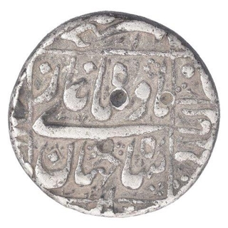 Silver One Rupee Coin of Shah Jahan of Burhanpur Mint.