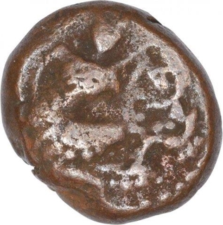 Copper Kasu Coin of Gingee Maratha of Maratha Confederacy.