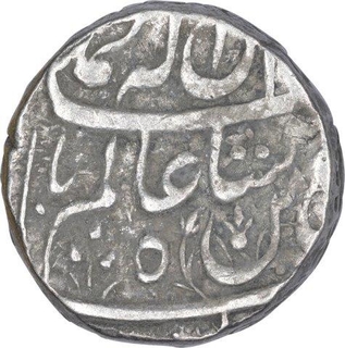 Silver One Rupee Coin of Dost Muhammad of Bhopal State.