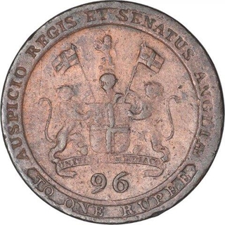 Copper Half Dub Coin of East India Company of Madras Presidency. 