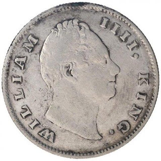 Silver One Rupee Coin of King William IIII of Bombay Mint of 1835.