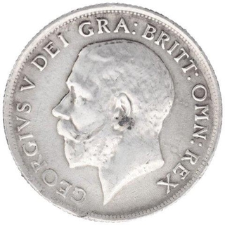 Cupro Nickle One Shilling Coin of King George V of United Kingdom.