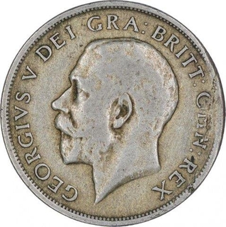 Cupro Nickle One Shilling Coin of King George V of United Kingdom.