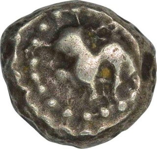 Silver Drachma of Jaitra Simha of Chauhans of Ranthambhore.