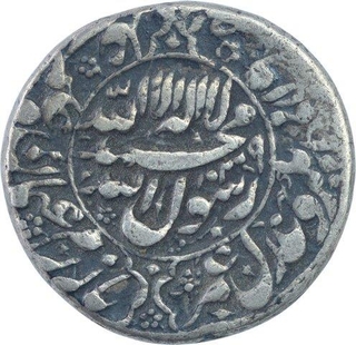 Silver One Rupee Coin of Shah Jahan of Akbarabad Mint.