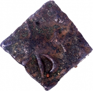 Copper Coin of Ujjaini Region of Bull type.