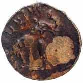 Potin Coin of Satakarni I of Banavasi Region of Satavahana Dynasty.