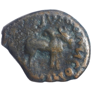 Copper Coin of Rudrasimha I of Western Kshatrapas.