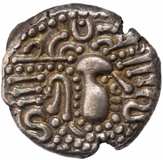 Billon Drachma Coin of Chalukyas of Gujarat.