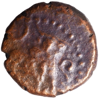 Copper Kasu Coin of Devaraya I of Sangama Dynasty of Vijayanagara Empire.