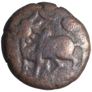 Copper Jital Coin of Devaraya I of Sangama Dynasty of Vijaynagara Empire.