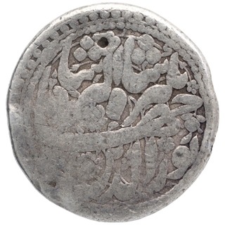 Silver One Rupee Coin of Jahangir of Agra Mint of Mihr Month.