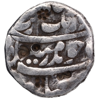 Silver One Rupee Coin of Aurangzeb Alamgir of Surat Mint.