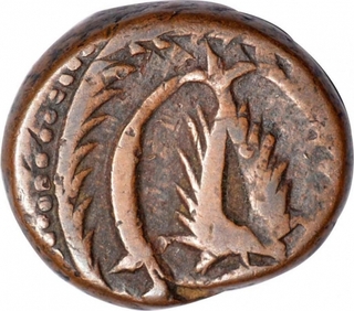 Copper Half  Fulus Coin of Qandahar Mint of Afghanistan.