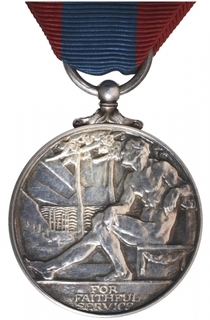 Silver Imperial Service Medal of King George VI of British India awarded to Henry John Sivyer.