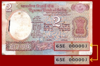 Bundle of Two Rupees Bank Notes Signed By R.N.Malhotra.