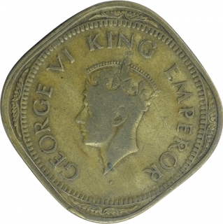 Error Copper Nickle Two Annas Coin of King George VI.