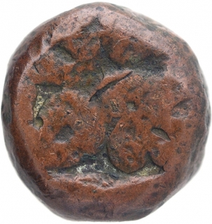 Copper Dam Coin of Akbar of Alwar Mint.