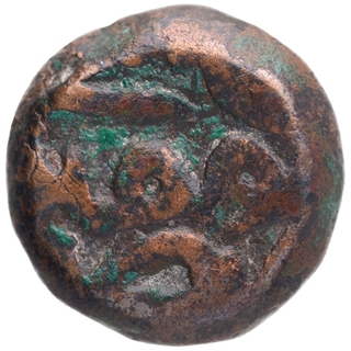 Copper Dam Coin of Akbar of Hissar Firoza Mint.