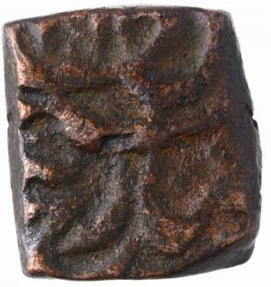 Copper Falus Coin of Akbar of Ujjain Mint.