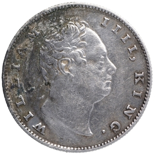 Silver One Rupee Coin of King William IIII of Bombay Mint of 1835.