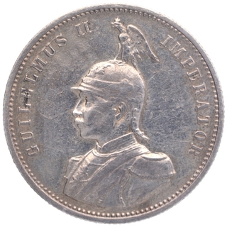 Silver One Rupie Coin of Kaiser Wilhelm II of German East Africa.