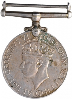 Copper Nickel War Medal of King George VI.