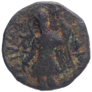 Copper Drachma Coin of Kanishka I of Kushan Dynasty.