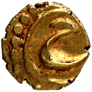 Gold Fanam Coin of Tipu Sultan of Patan Mint of Mysore Kingdom.