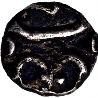 Silver Half Chukram Coin of Ayilyam Tirunal Rama Varma of Travancore.