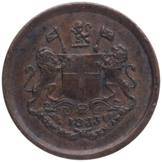 Copper Pie Coin of Bombay Presidency.