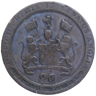 Copper Half Dub Coin of Madras Presidency.