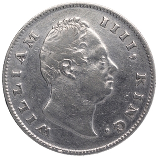 Silver One Rupee Coin of King William IIII of Calcutta Mint of 1835.