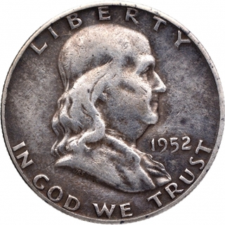 Silver Half Dollar Coin of United States of America.