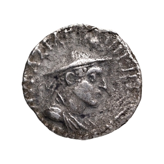 Silver Drachma Coin of Antialcidas of Indo Greeks.