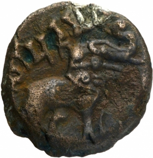 Potin Coin of Siri Pulumavi of Satavahana Dynasty.