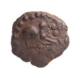 Copper Coin of Krishnaraja of Kalachuris of Mahismati.