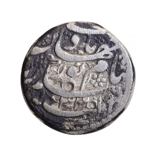 Silver One Rupee Coin of Nurjahan of Surat Mint.